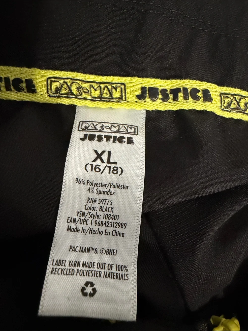 Justice black sleeveless